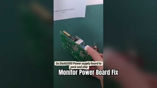 환자 모니터 DASH2500 전원 보드 수리 교체