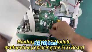 Mindray R12 PCB 보드 교체 가이드